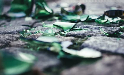 Broken glass