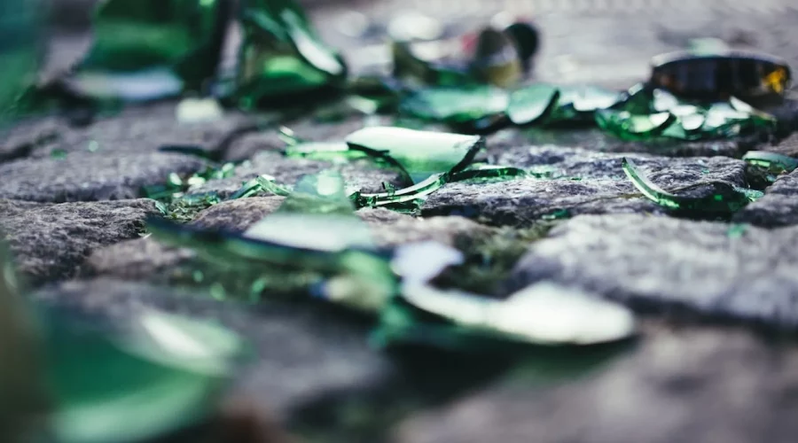 Broken glass