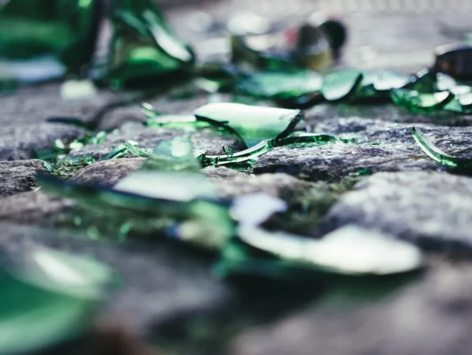 Broken glass