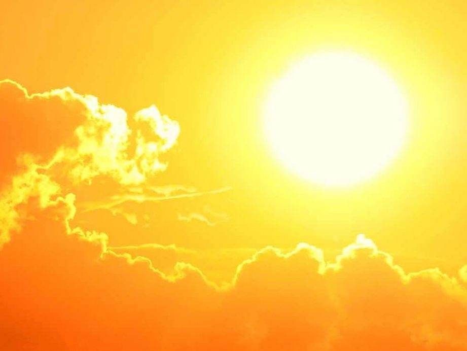 a bright sun in the sky